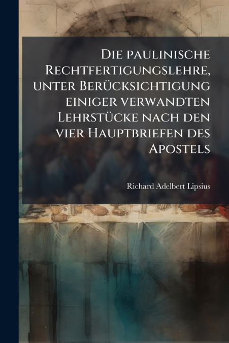 Die paulinische Rechtfertigungslehre, unter Berücksichtigung einiger verwandten Lehrstücke nach den vier Hauptbriefen des Apostels