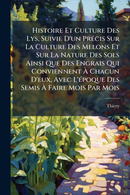 Histoire Et Culture Des Lys, Suivie D’un Précis Sur La Culture Des Melons Et Sur La Nature Des Sols Ainsi Que Des Engrais Qui Conviennent À Chacun D’eux, Avec L’époque Des Semis À Faire Mois Par Mois