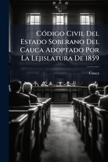 Código Civil Del Estado Soberano Del Cauca Adoptado Por La Lejislatura De 1859