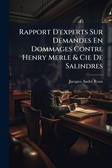 Rapport D’experts Sur Demandes En Dommages Contre Henry Merle & Cie De Salindres