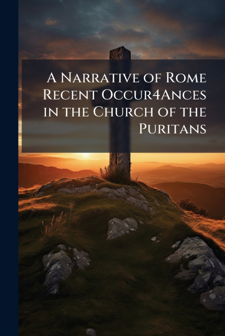 A Narrative of Rome Recent Occur4Ances in the Church of the Puritans