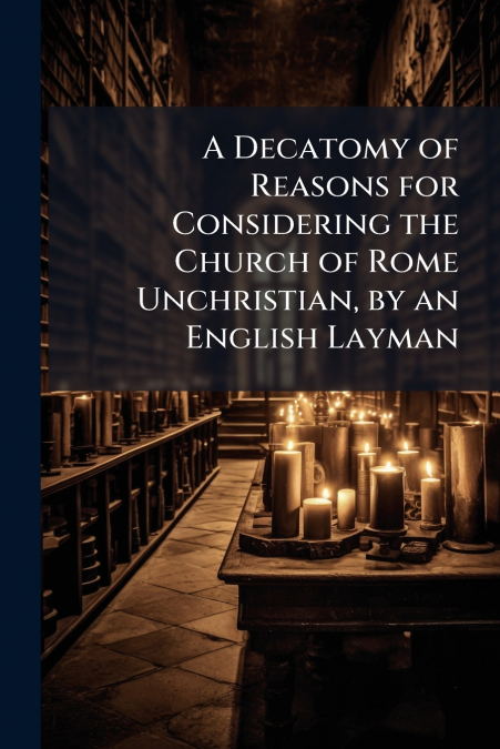A Decatomy of Reasons for Considering the Church of Rome Unchristian, by an English Layman