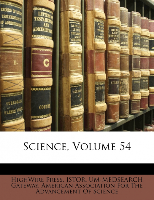 Science, Volume 54