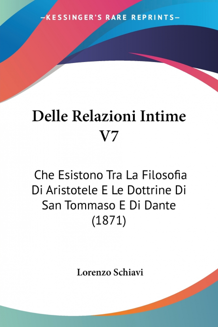 Delle Relazioni Intime V7