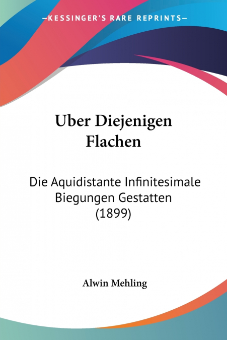 Uber Diejenigen Flachen