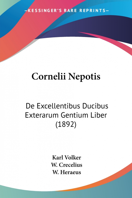 Cornelii Nepotis