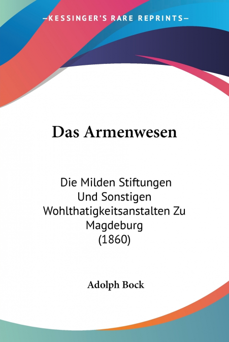 Das Armenwesen