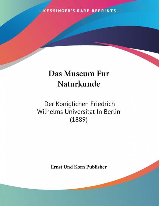 Das Museum Fur Naturkunde