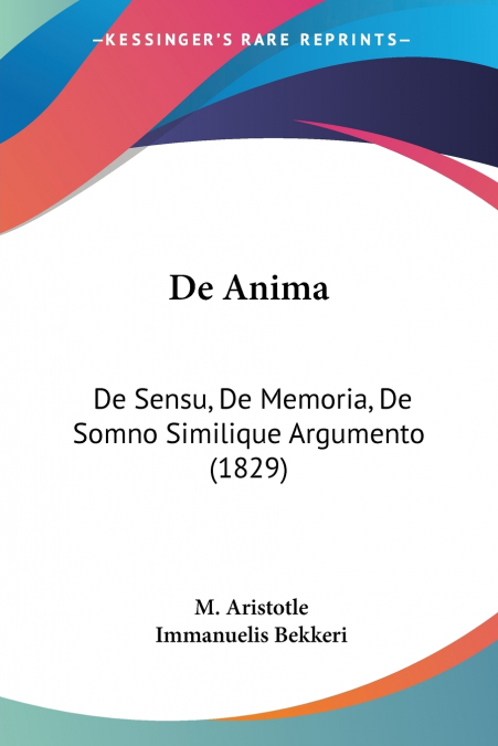 De Anima