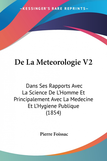 De La Meteorologie V2