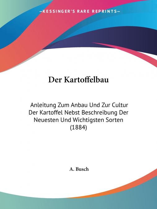 Der Kartoffelbau
