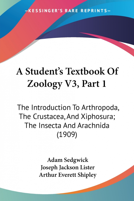 A Student’s Textbook Of Zoology V3, Part 1