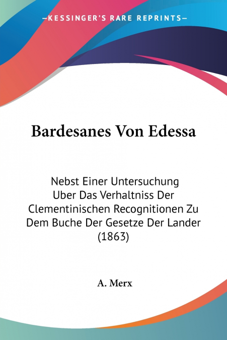 Bardesanes Von Edessa