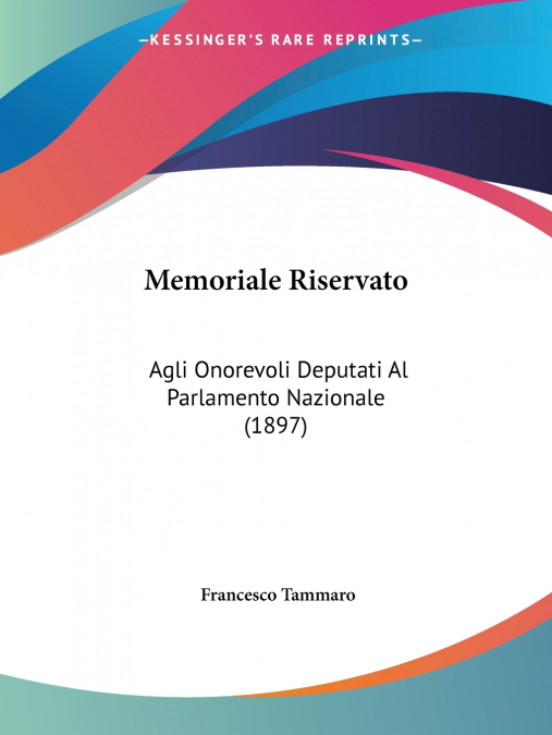 Memoriale Riservato