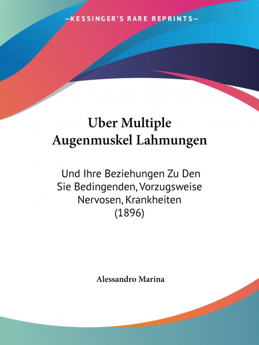 Uber Multiple Augenmuskel Lahmungen
