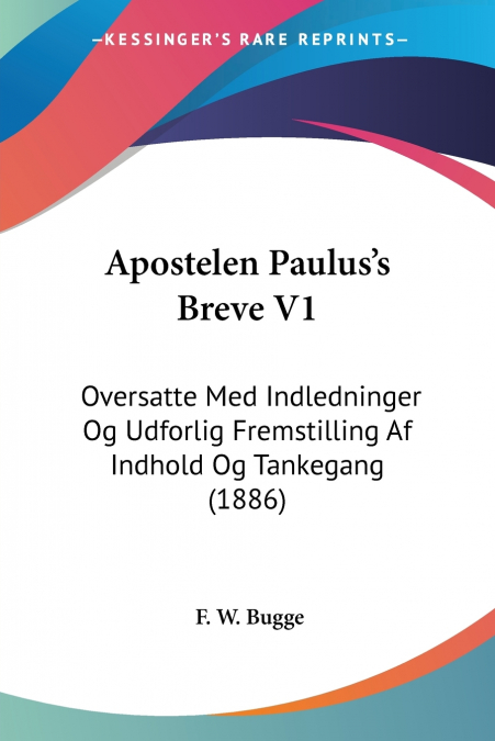 Apostelen Paulus’s Breve V1