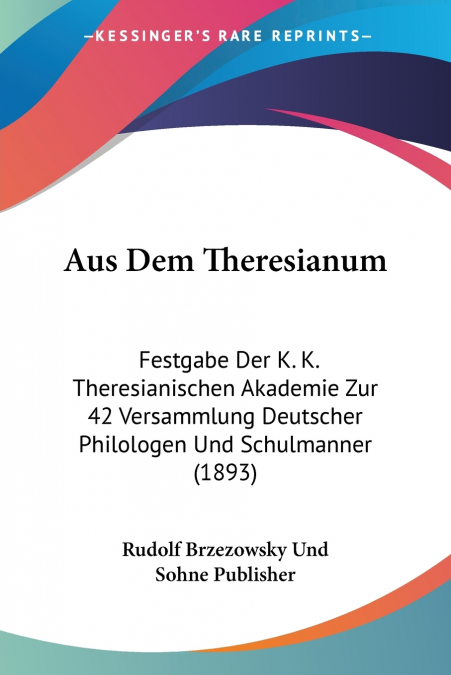 Aus Dem Theresianum