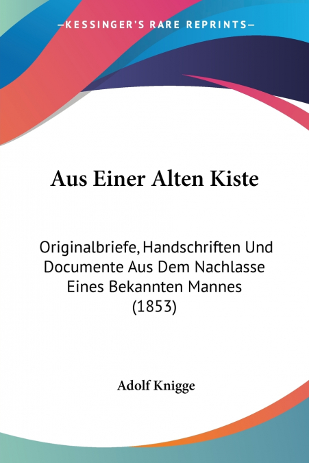 Aus Einer Alten Kiste