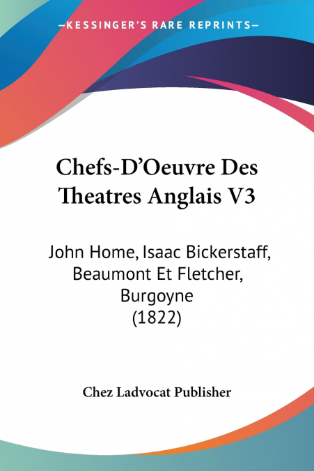 Chefs-D’Oeuvre Des Theatres Anglais V3