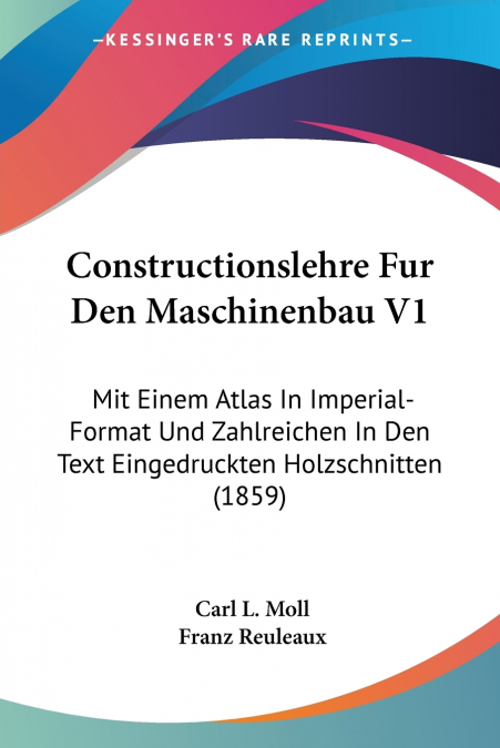 Constructionslehre Fur Den Maschinenbau V1