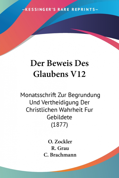Der Beweis Des Glaubens V12