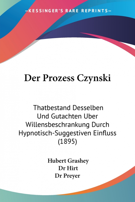 Der Prozess Czynski