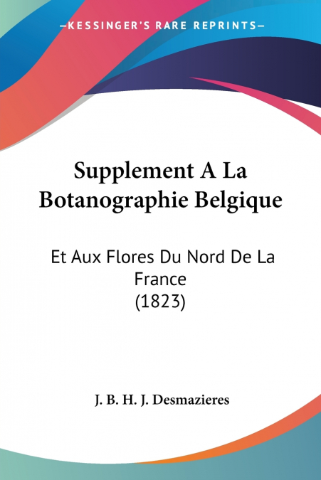 Supplement A La Botanographie Belgique