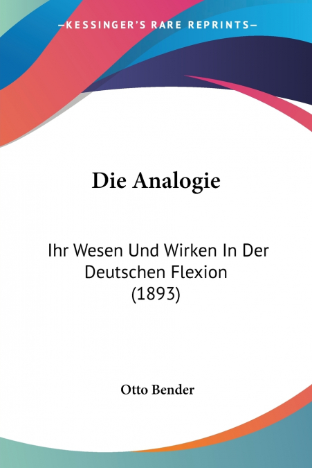 Die Analogie