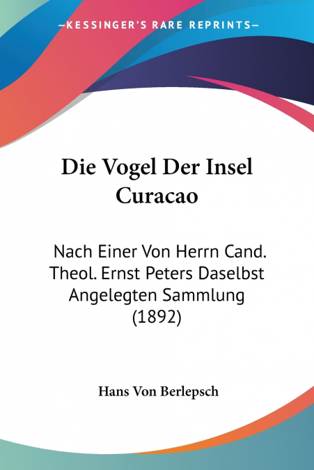 Die Vogel Der Insel Curacao