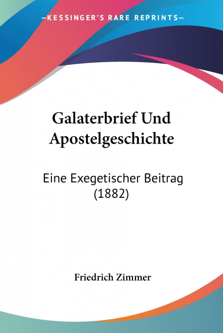 Galaterbrief Und Apostelgeschichte