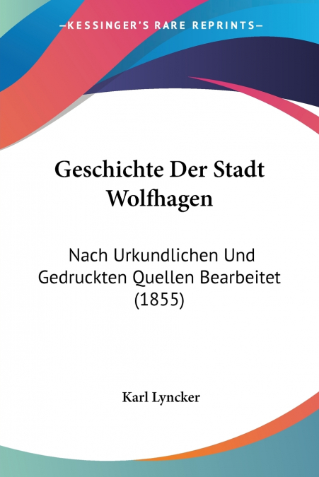 Geschichte Der Stadt Wolfhagen