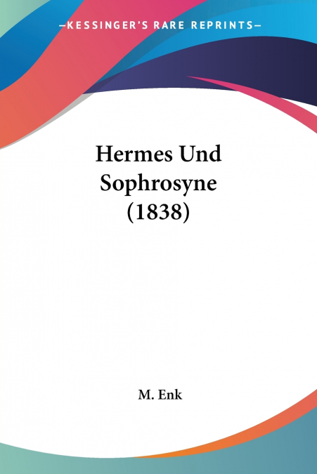 Hermes Und Sophrosyne (1838)
