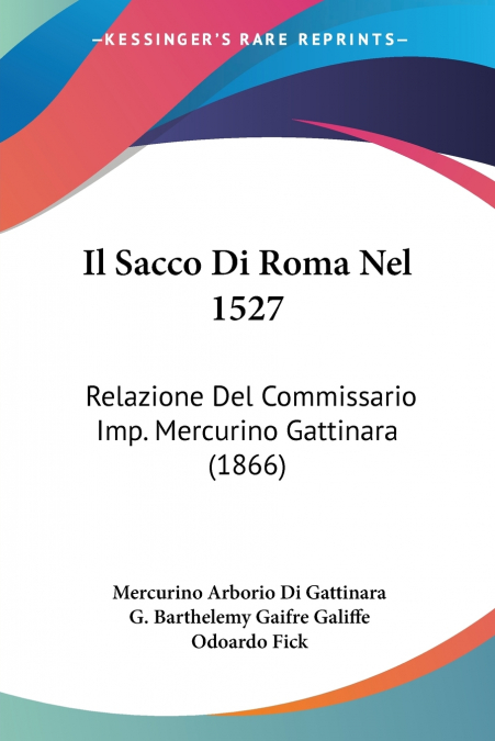 Il Sacco Di Roma Nel 1527