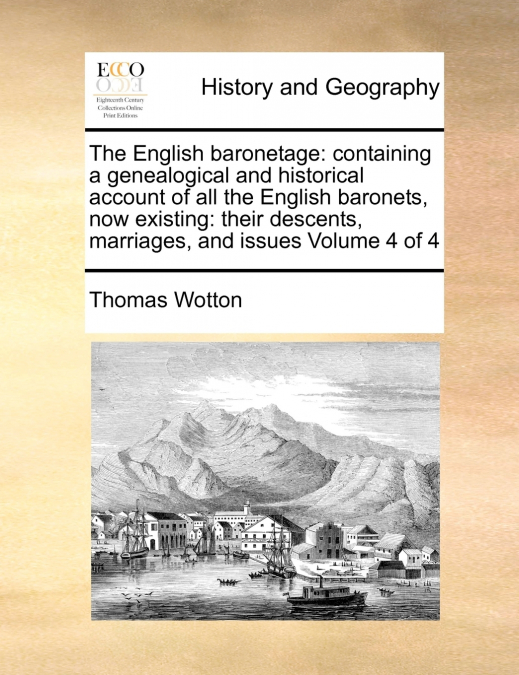 The English baronetage