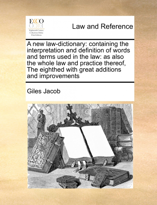 A new law-dictionary