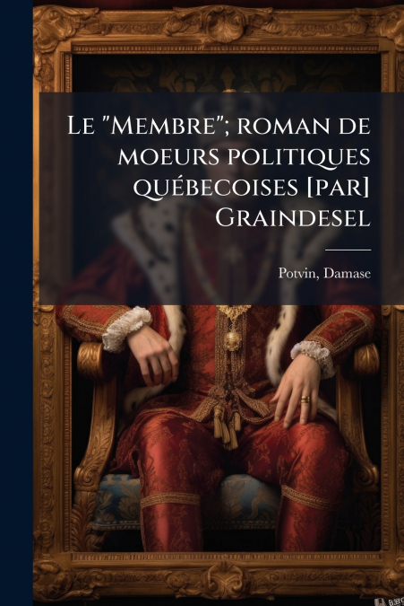Le 'Membre'; roman de moeurs politiques québecoises [par] Graindesel