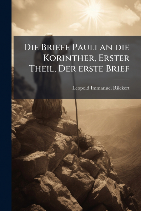 Die Briefe Pauli an die Korinther, Erster Theil, Der erste Brief