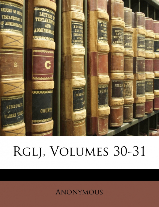 Rglj, Volumes 30-31