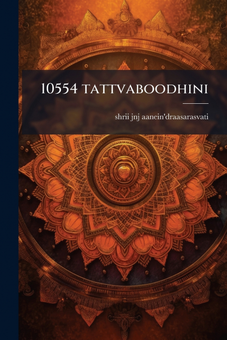 10554 tattvaboodhini
