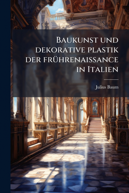 Baukunst und dekorative plastik der frührenaissance in Italien