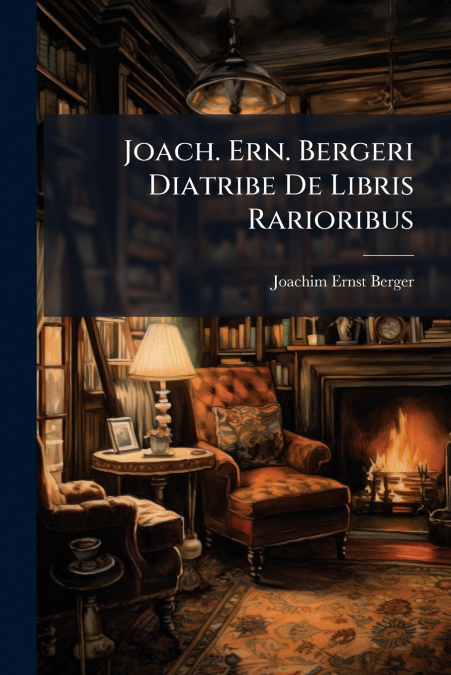 Joach. Ern. Bergeri Diatribe De Libris Rarioribus