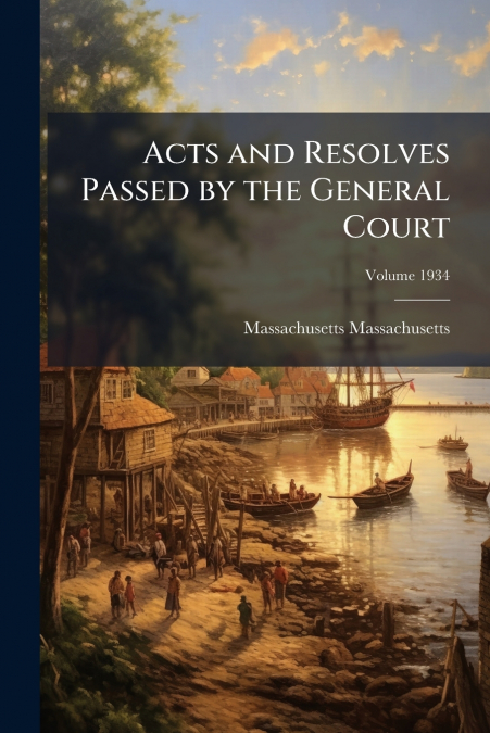 Acts and Resolves Passed by the General Court; Volume 1934