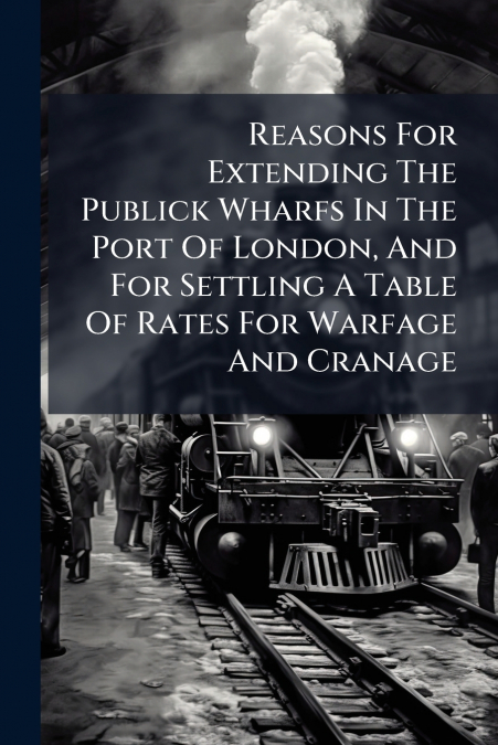 Reasons For Extending The Publick Wharfs In The Port Of London, And For Settling A Table Of Rates For Warfage And Cranage