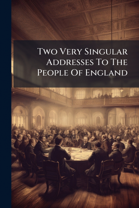 Two Very Singular Addresses To The People Of England
