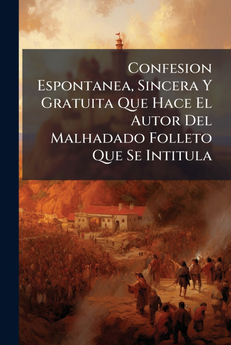 Confesion Espontanea, Sincera Y Gratuita Que Hace El Autor Del Malhadado Folleto Que Se Intitula