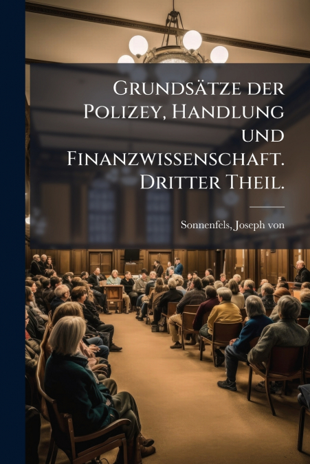 Grundsätze der Polizey, Handlung und Finanzwissenschaft. Dritter Theil.