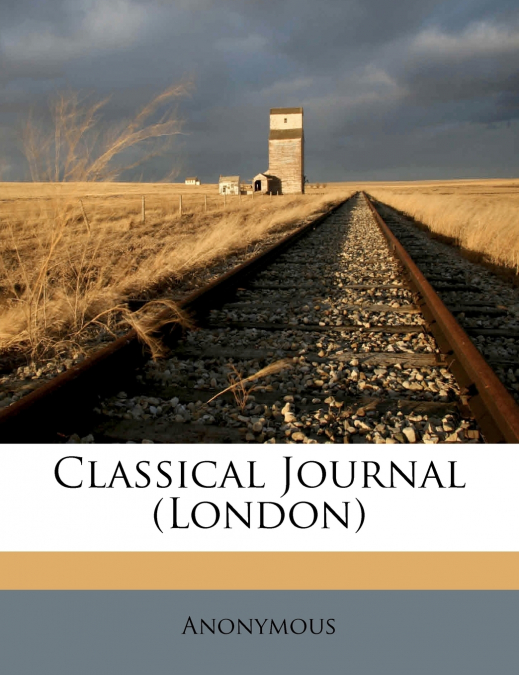 Classical Journal (London); Volume 3