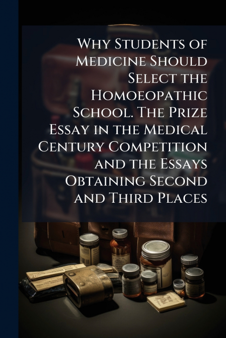 Why Students of Medicine Should Select the Homoeopathic School. The Prize Essay in the Medical Century Competition and the Essays Obtaining Second and Third Places