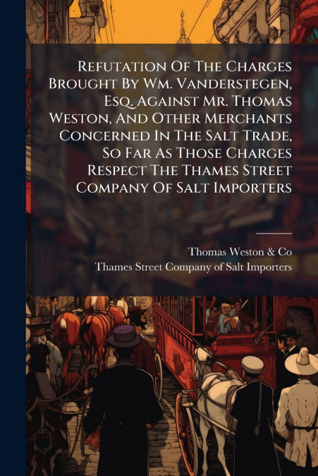 Refutation Of The Charges Brought By Wm. Vanderstegen, Esq. Against Mr. Thomas Weston, And Other Merchants Concerned In The Salt Trade, So Far As Those Charges Respect The Thames Street Company Of Sal
