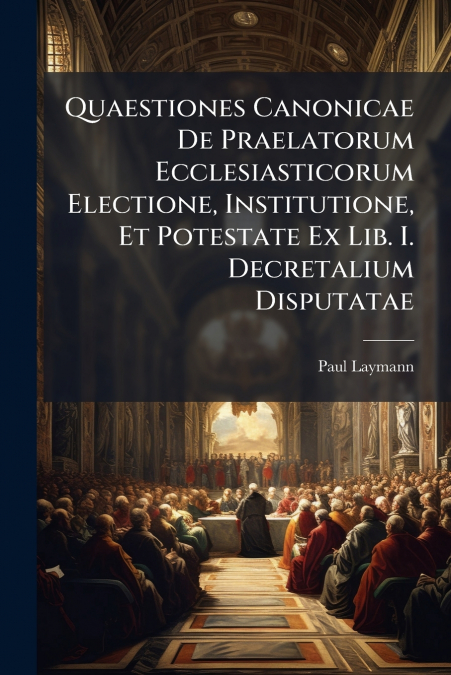 Quaestiones Canonicae De Praelatorum Ecclesiasticorum Electione, Institutione, Et Potestate Ex Lib. I. Decretalium Disputatae